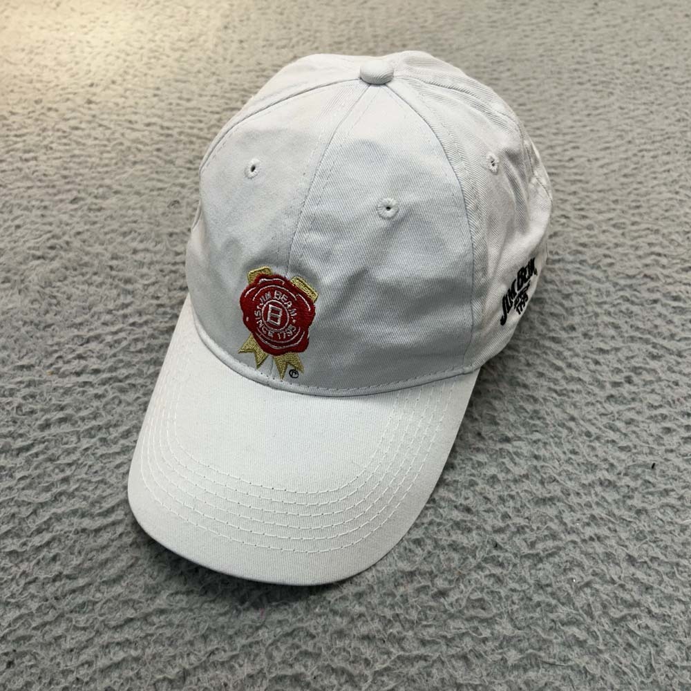 Jim Beam Whiskey Hat Men Baseball Cap One Size Jim Beam Wax Seal Ribbon